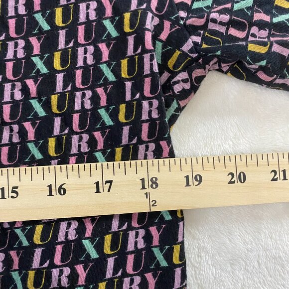 Eighty Eight Brand Black T-Shirt LUXURY Monogram Print Short Sleeve Large - Picture 6 of 8